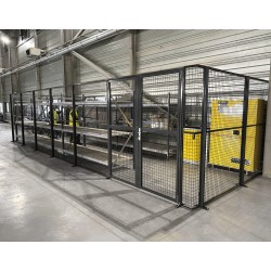 Cloison grillagée industrielle