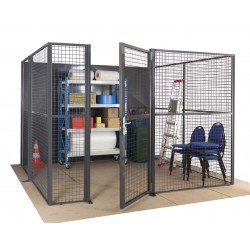 porte battante grillagée pour entrepot