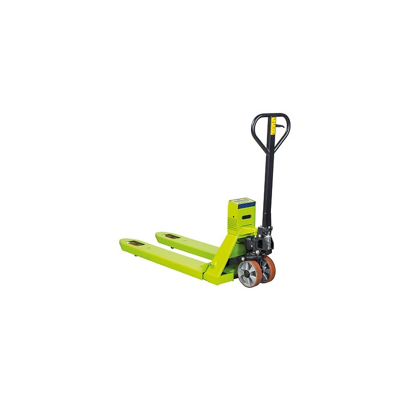 Transpalette peseur, capacité de charge 2000 Kg, longueur de fourches 1185 mm