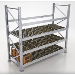 Rayonnage dynamique cartons