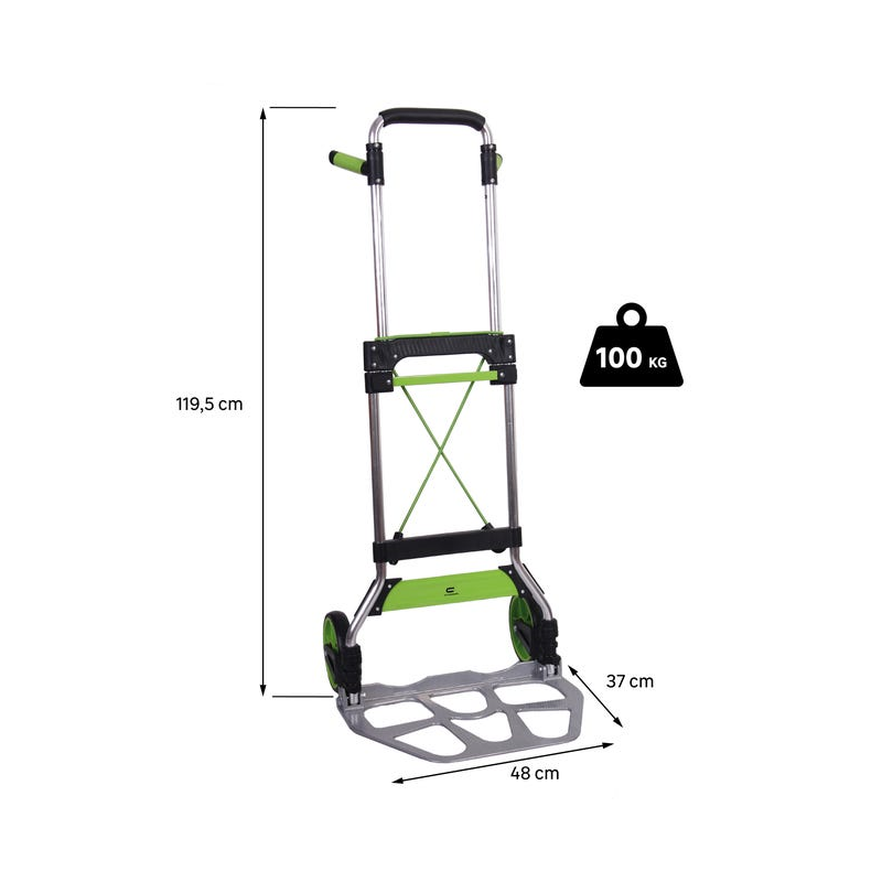 Diable de manutention pliable, Charge 100 kg